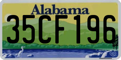 AL license plate 35CF196