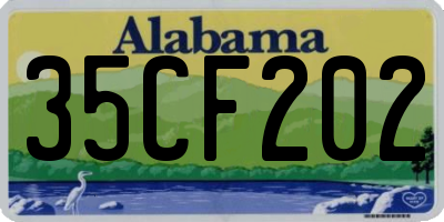 AL license plate 35CF202