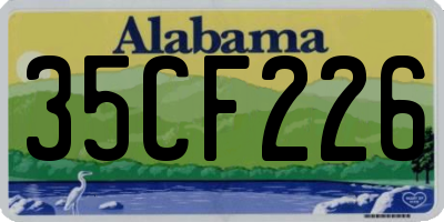 AL license plate 35CF226