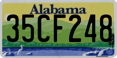 AL license plate 35CF248