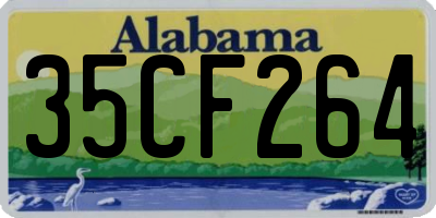 AL license plate 35CF264