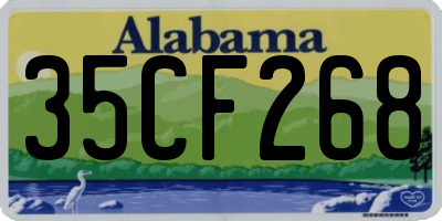 AL license plate 35CF268