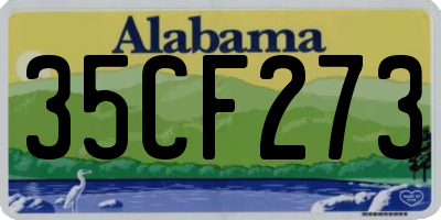 AL license plate 35CF273