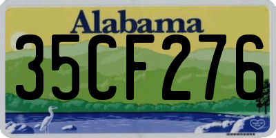 AL license plate 35CF276