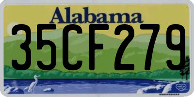 AL license plate 35CF279