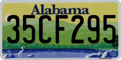 AL license plate 35CF295