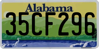 AL license plate 35CF296