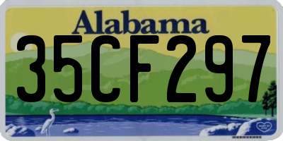 AL license plate 35CF297