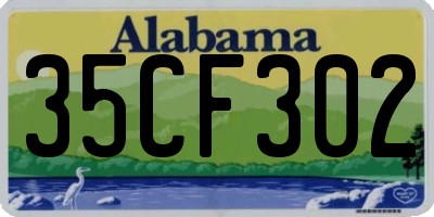 AL license plate 35CF302
