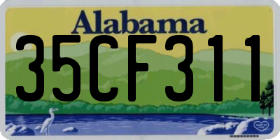 AL license plate 35CF311