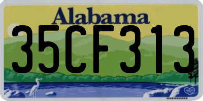 AL license plate 35CF313