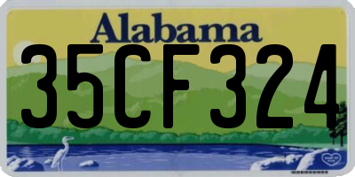AL license plate 35CF324