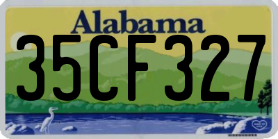 AL license plate 35CF327