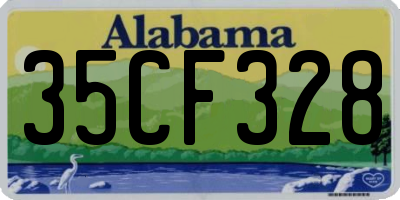AL license plate 35CF328