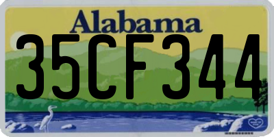 AL license plate 35CF344
