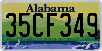 AL license plate 35CF349