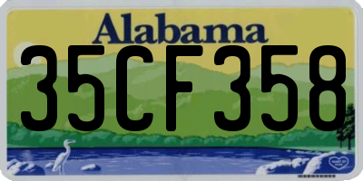 AL license plate 35CF358
