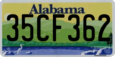 AL license plate 35CF362
