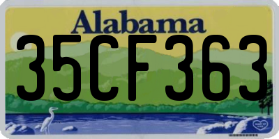 AL license plate 35CF363
