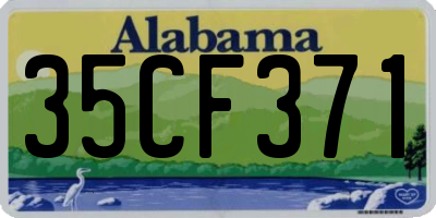 AL license plate 35CF371