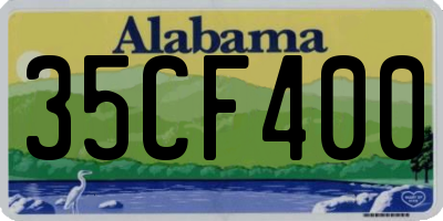 AL license plate 35CF400