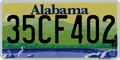 AL license plate 35CF402