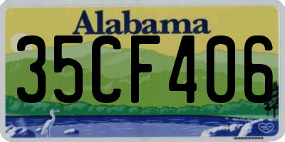 AL license plate 35CF406