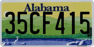 AL license plate 35CF415