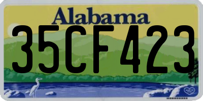 AL license plate 35CF423