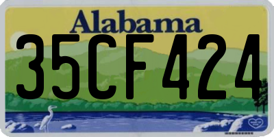 AL license plate 35CF424