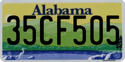 AL license plate 35CF505