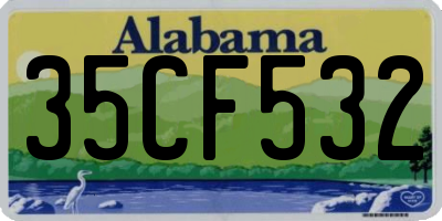 AL license plate 35CF532
