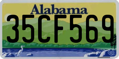 AL license plate 35CF569