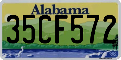 AL license plate 35CF572