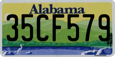 AL license plate 35CF579