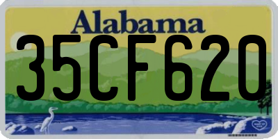 AL license plate 35CF620