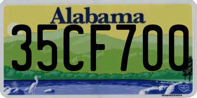 AL license plate 35CF700