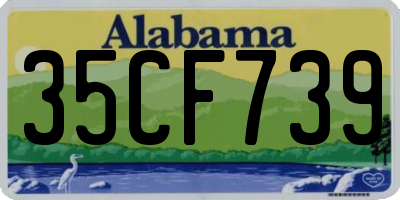 AL license plate 35CF739