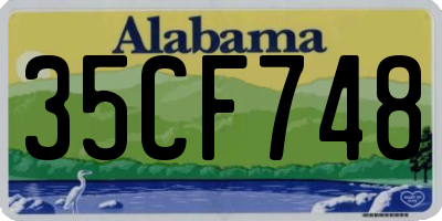 AL license plate 35CF748