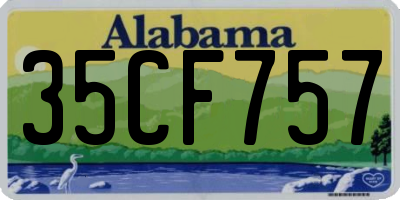 AL license plate 35CF757
