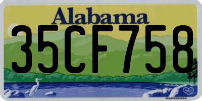 AL license plate 35CF758