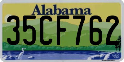 AL license plate 35CF762