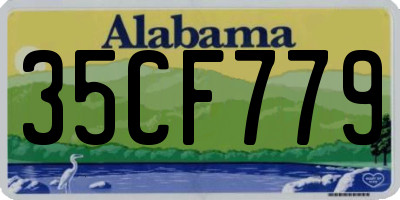 AL license plate 35CF779