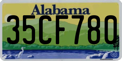 AL license plate 35CF780