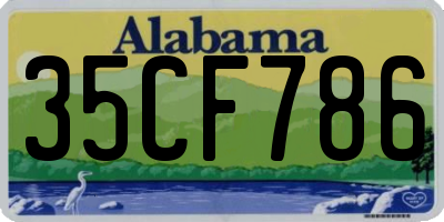 AL license plate 35CF786