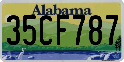AL license plate 35CF787
