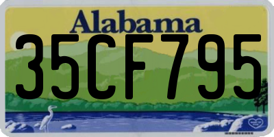 AL license plate 35CF795