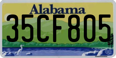 AL license plate 35CF805