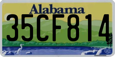 AL license plate 35CF814