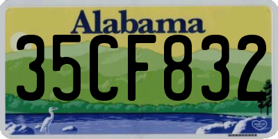 AL license plate 35CF832